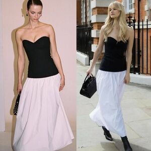 NWT Helsa Faille Colorblock Midi Dress Small